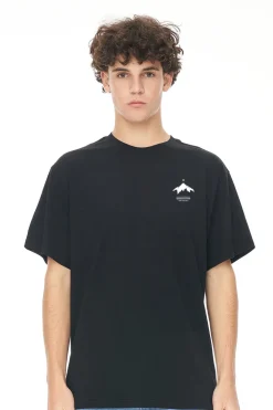 MENS SUP TEE/QT PEAKS BLACK