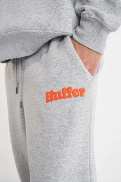 MENS WIDE TRACKPANT/GARF GREY MARLE
