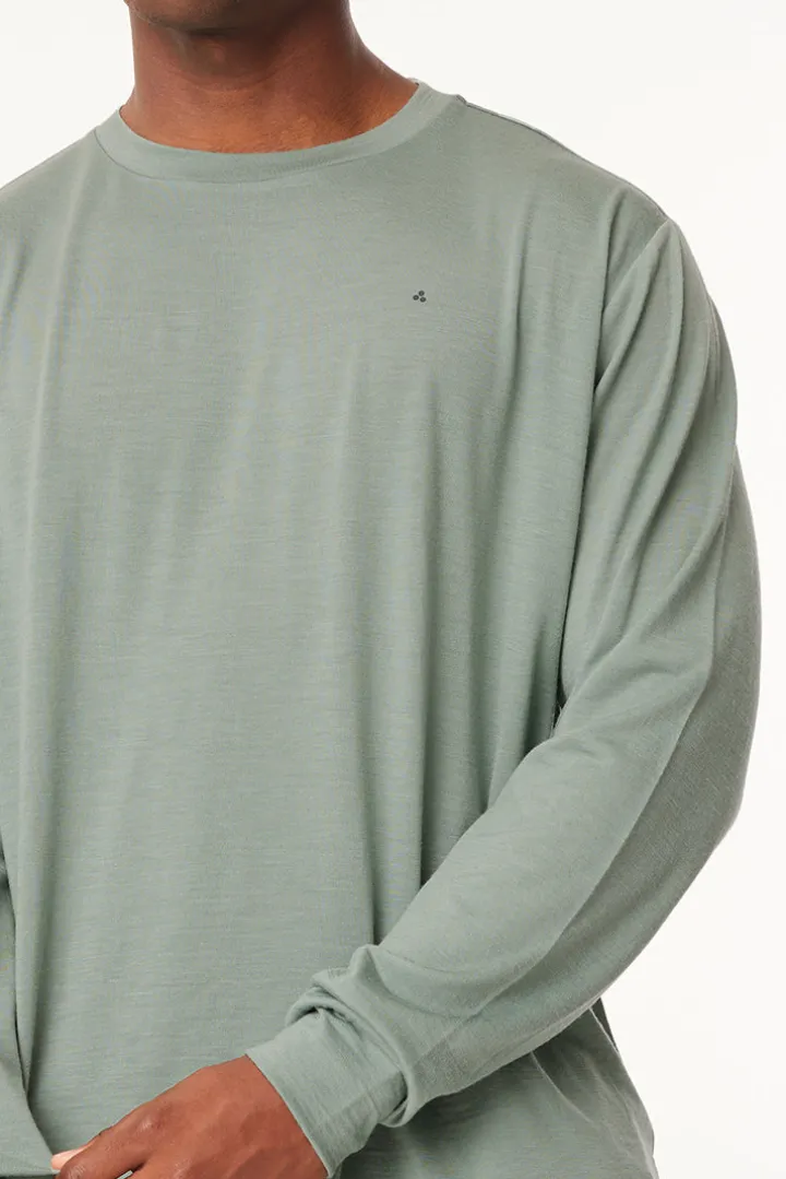 MERINO LS SUP TEE JADE
