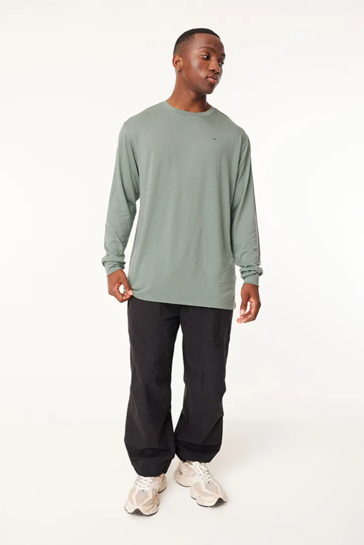 MERINO LS SUP TEE JADE