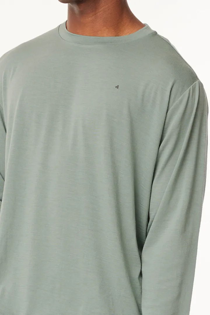MERINO LS SUP TEE JADE