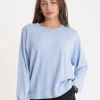 MERINO NEVE CREW HAZY BLUE
