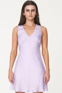 MISA SHIFT DRESS HYACINTH