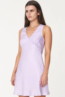 MISA SHIFT DRESS HYACINTH
