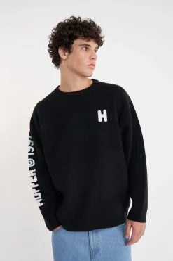 OG CAPITAL KNIT CREW BLACK