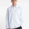 OXFORD LS SHIRT BLUE STRIPE