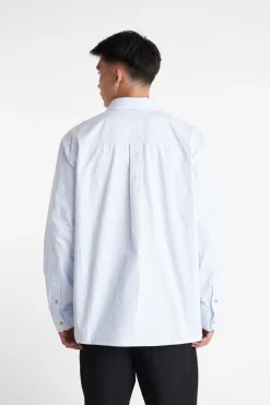 OXFORD LS SHIRT BLUE STRIPE