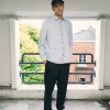 OXFORD LS SHIRT MID BLUE