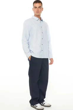 OXFORD LS SHIRT MID BLUE
