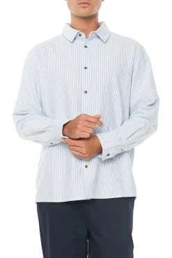 OXFORD LS SHIRT MID BLUE