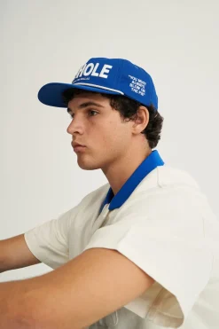 5 PANEL POLO CAP/PIE ROLLAS BLUE