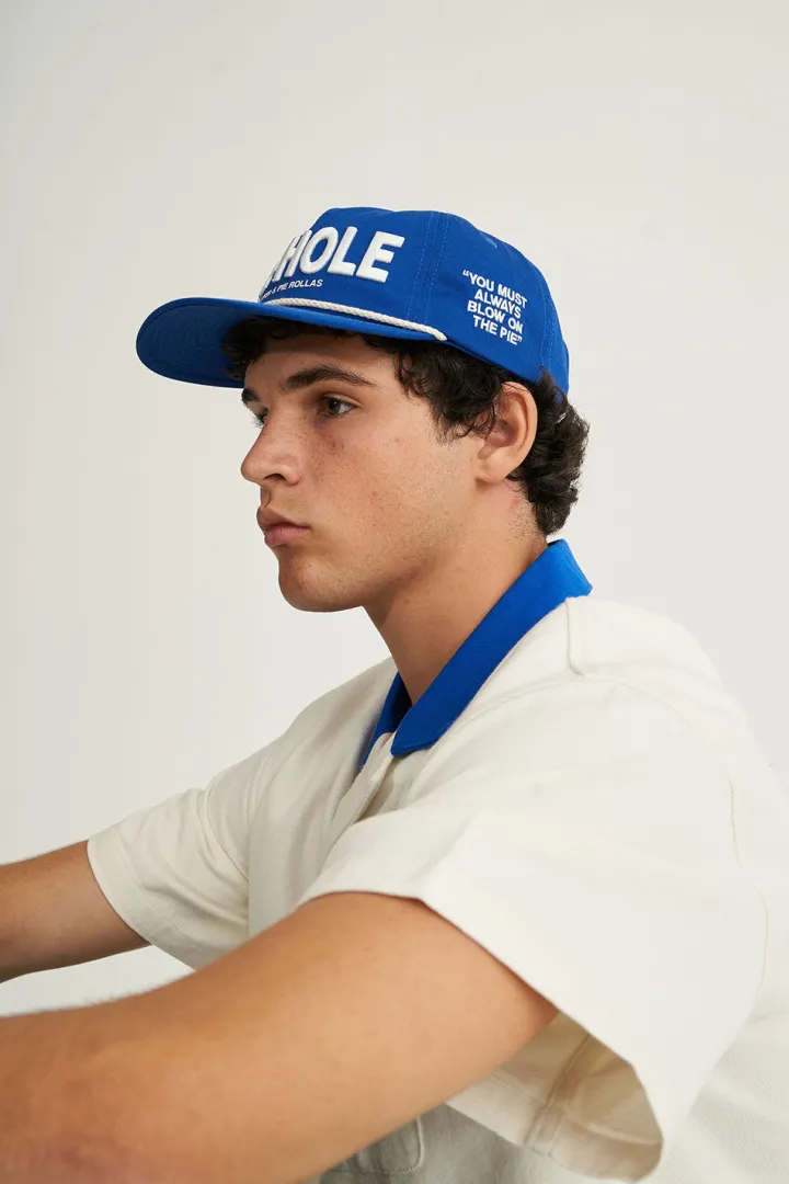 5 PANEL POLO CAP/PIE ROLLAS BLUE