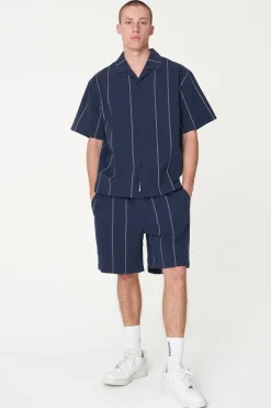 PIN BOX SHIRT MIDNIGHT/BLUE HAZE