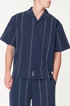 PIN BOX SHIRT MIDNIGHT/BLUE HAZE