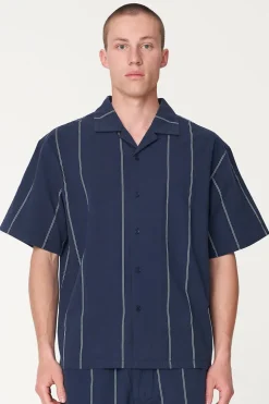 PIN BOX SHIRT MIDNIGHT/BLUE HAZE