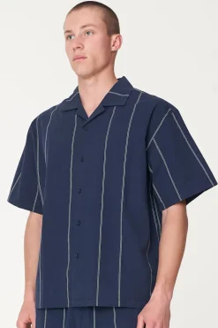 PIN BOX SHIRT MIDNIGHT/BLUE HAZE