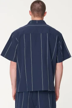 PIN BOX SHIRT MIDNIGHT/BLUE HAZE