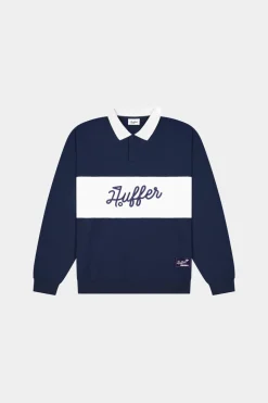 PIQUE RUGBY CREW NAVY/CHALK
