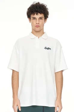 PIQUE SS POLO/BALLSY CHALK