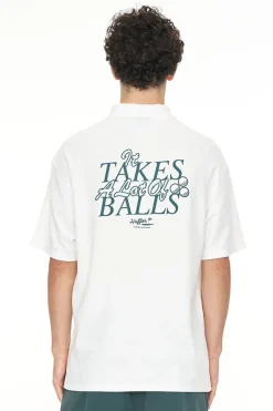 PIQUE SS POLO/BALLSY CHALK