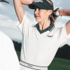 PIQUE SS POLO/CADDIE CHALK