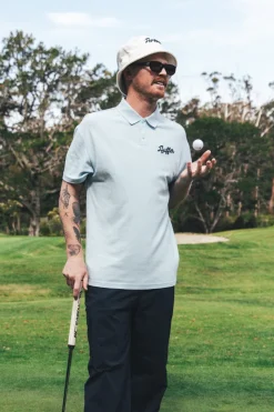 PIQUE SS POLO/CAN'T DENY CLUB BLUE