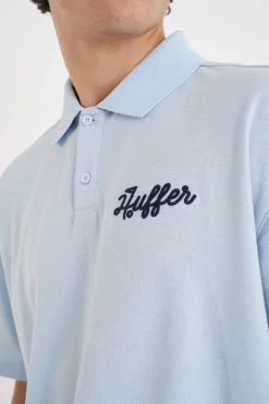 PIQUE SS POLO/CAN'T DENY CLUB BLUE
