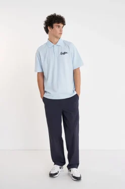 PIQUE SS POLO/CAN'T DENY CLUB BLUE