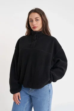 POLAR FLEECE PULLOVER BLACK