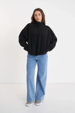 POLAR FLEECE PULLOVER BLACK