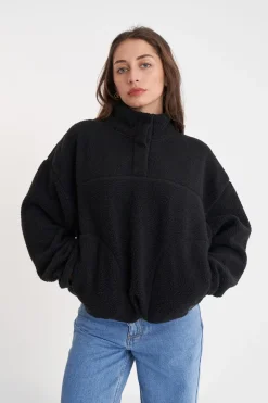 POLAR FLEECE PULLOVER BLACK