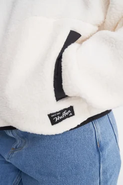 POLAR FLEECE PULLOVER CHALK/BLACK