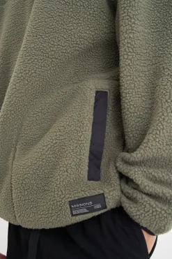 POLAR FLEECE PULLOVER KHAKI/BLACK