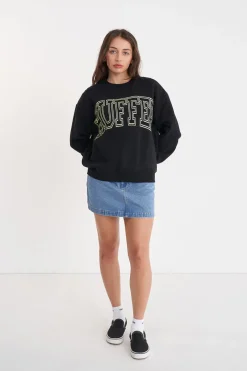RELAX CREW 350/LINED OUT WASHED BLACK