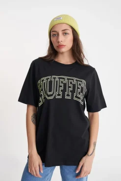 RELAX TEE 220/LINED OUT WASHED BLACK