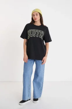 RELAX TEE 220/LINED OUT WASHED BLACK