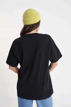 RELAX TEE 220/LINED OUT WASHED BLACK