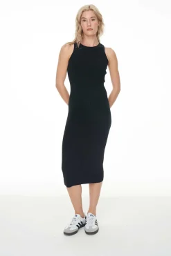 ROGUE RIB DRESS BLACK