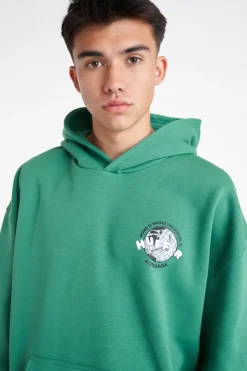 SATURDAY HOOD/HOME IS PALM GREEN