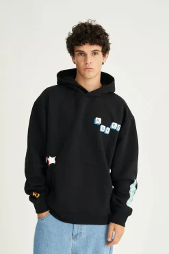 SATURDAY HOOD/LEADERBOARD BLACK
