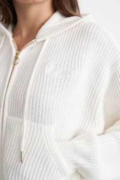 SIGNATURE KNIT HOOD ICE