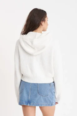 SIGNATURE KNIT HOOD ICE