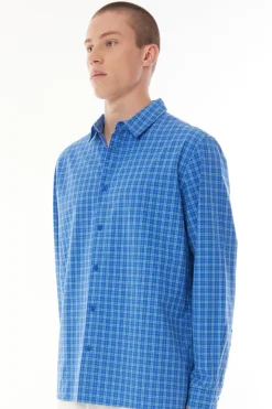 SPRING PLAID LS OG SHIRT BLUE HAZE