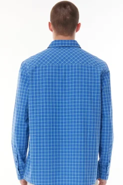 SPRING PLAID LS OG SHIRT BLUE HAZE