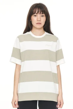 STRIPE RELAX TEE MOONROCK/CHALK