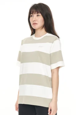STRIPE RELAX TEE MOONROCK/CHALK