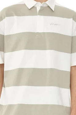 STRIPE SS GRAND RUGBY MOONROCK/CHALK