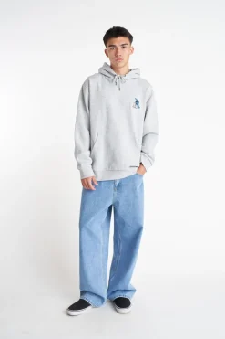 TRUE HOOD/YEAH RIGHT GREY MARLE
