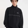 TWO TONE 1/4 ZIP BLACK