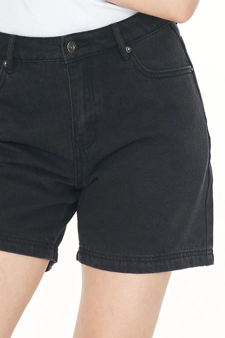 VINTAGE DENIM SHORT BLACK WASH